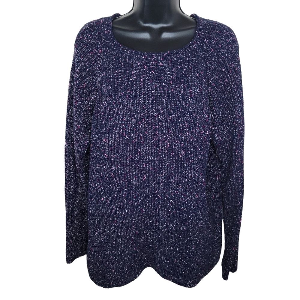Style & Co Plus Size marled long sleeve sweater 1x